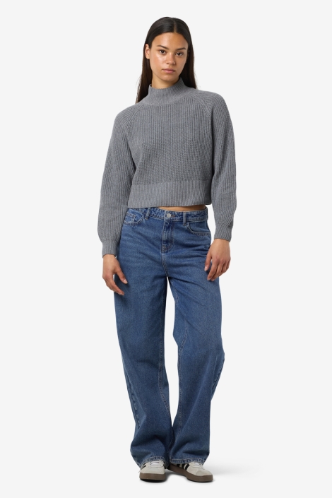 Noisy may nmdara l/s high neck knit fwd noos